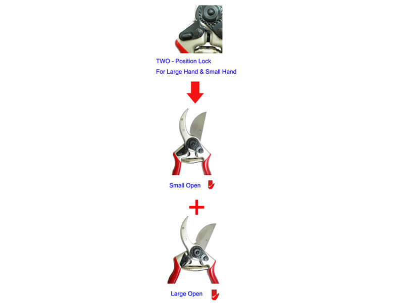 Sécateur de dérivation en aluminium forgé