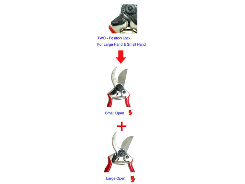 Sécateur de dérivation forgé en aluminium massif