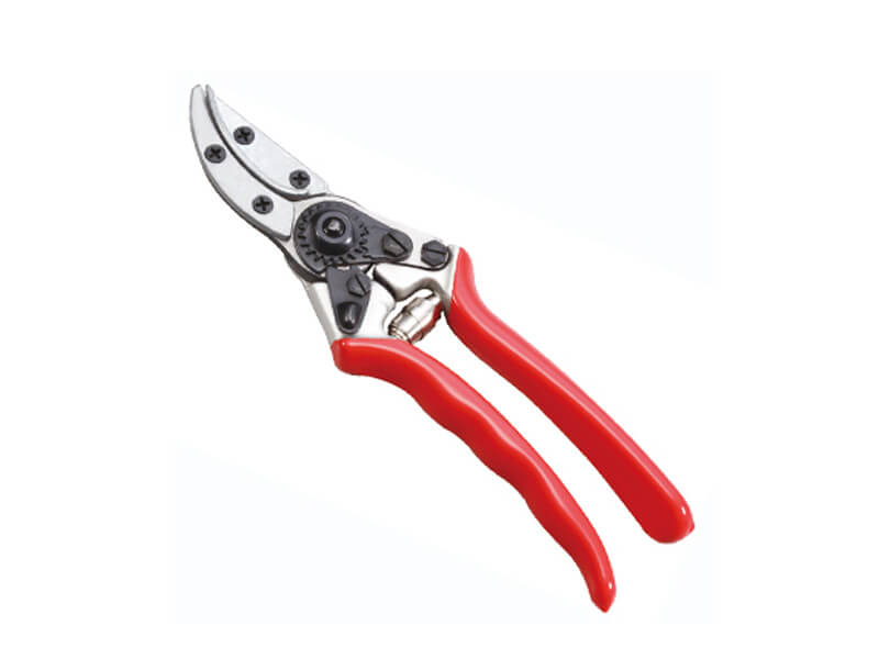 Solid Aluminum Forged Bypass Pruner with Metal Clip