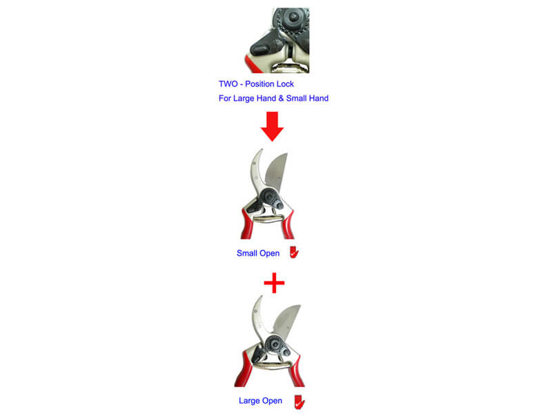 Sécateur de dérivation en aluminium forgé