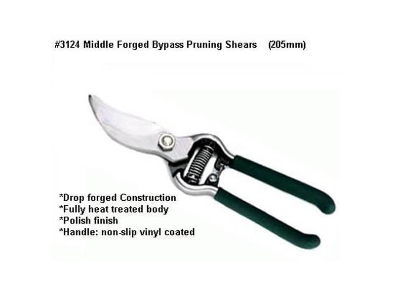 Middle Forged Bypass Pruning Shears