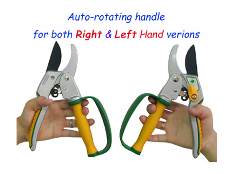 205mm Ratcheting Hand Pruners - For Right and Left Hand