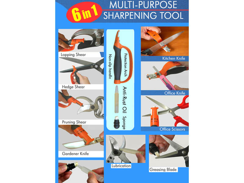 6 in 1 Multi-Purpose Sharpener